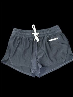 VUORI Clementine Shorts Women Small Athletic Gym Running Lined Navy Blue Shorts